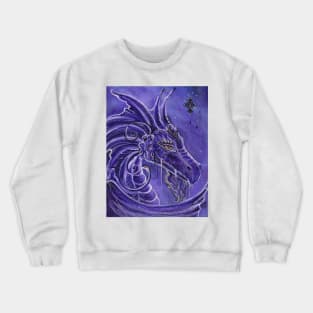 The Purple Dragon By Renee Lavoie Crewneck Sweatshirt